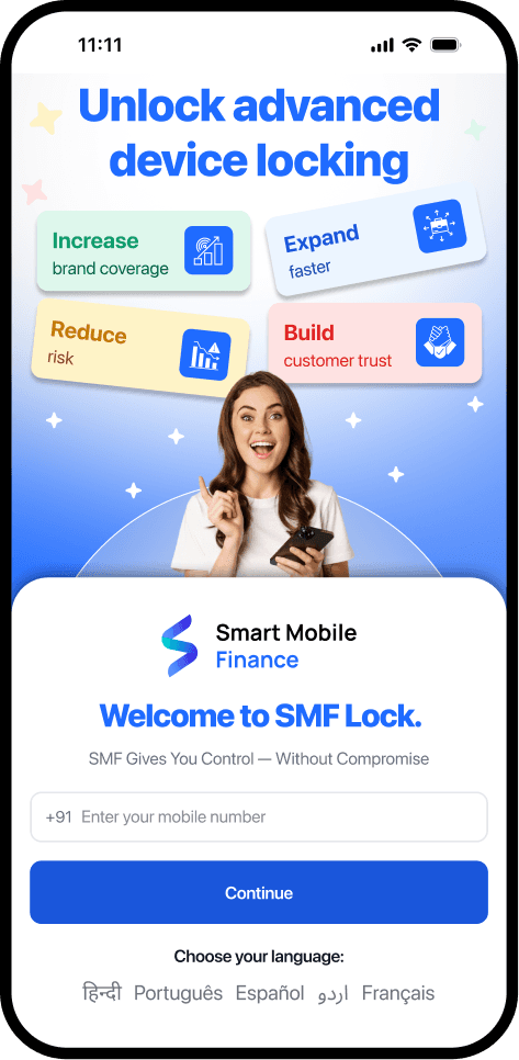 SMF Device Lock App Screen