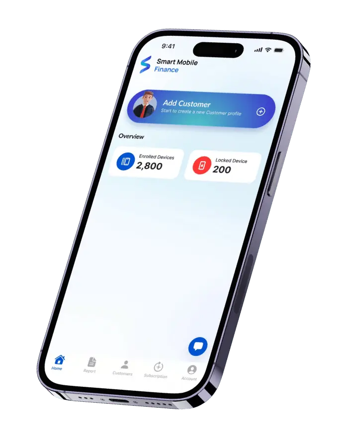 Device Showing SMF's Emi lock app's screen